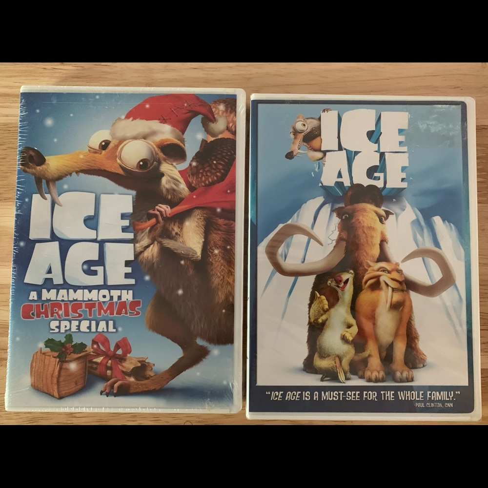 Two New and Sealed Ice Age Movies